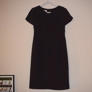 Brown Sheath Talbots Knee-Length Dress